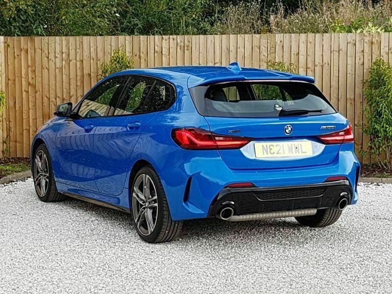 Used BMW M135 M Sport 302 HP (222 kW) 2021 Blue Hatchback