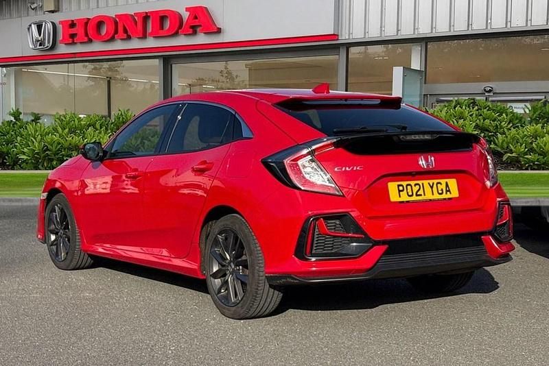 Used Honda Civic EX 126 HP (92 kW) 2021 Red Hatchback