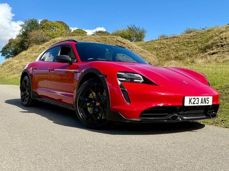 Red Used 2021 Porsche Taycan Cross Turismo Cabriolet | £59,979 (Expensive) - Image 1/4