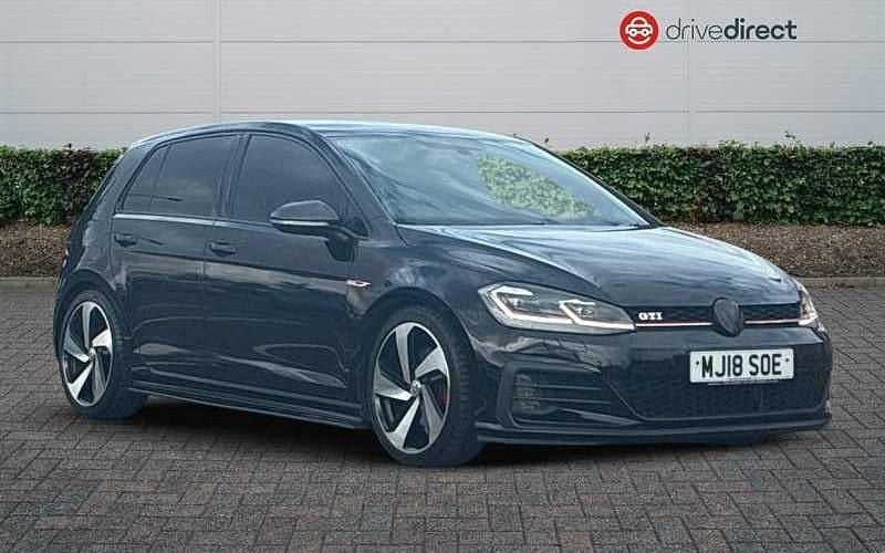 Black Used 2018 VW Golf VII GTI Hatchback | £18,105 (Fair price) - Image 1/4