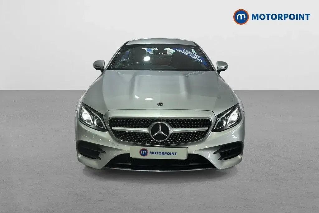 Used Mercedes E220 AMG line 194 HP (142 kW) 2018 Silver Coupe