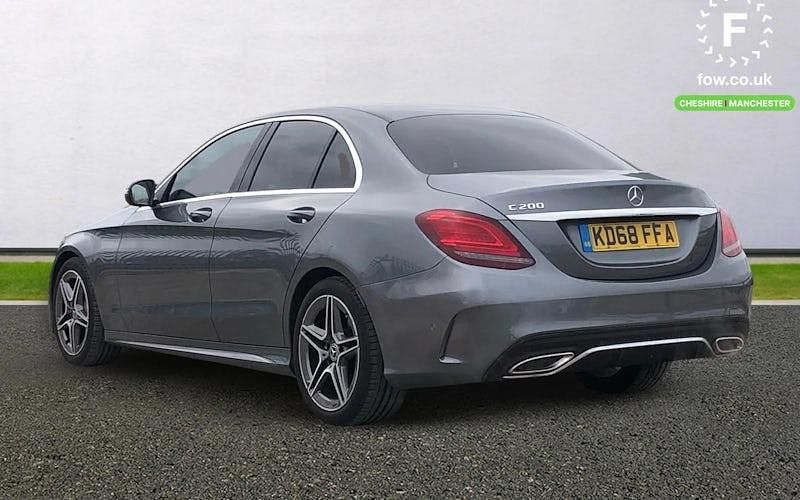 Used Mercedes C200 AMG line 184 HP (135 kW) 2019 Grey Sedan