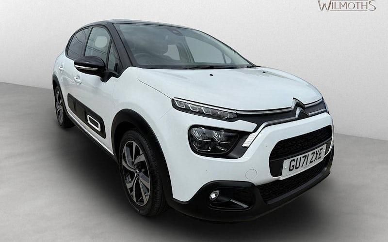 White Used 2021 Citroën C3 PureTech Hatchback | £10,995 (A bit pricey) - Image 1/4