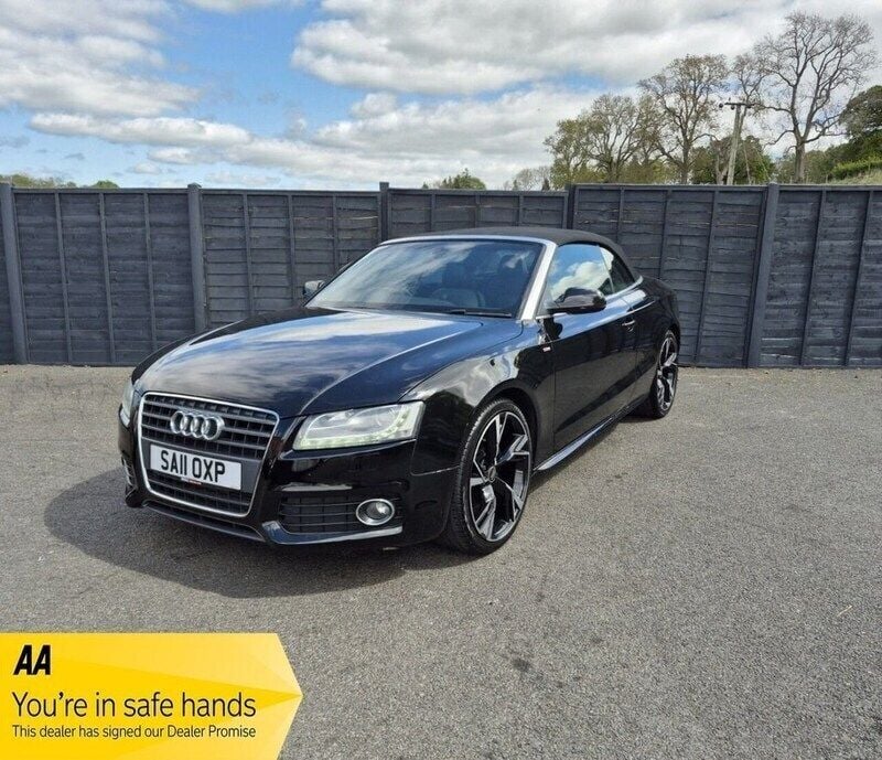 Black Used 2011 Audi A5 Cabriolet S-Line Cabriolet | £4,858 (Super price) - Image 1/4
