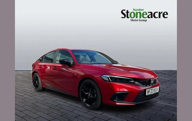 Red Used 2023 Honda Civic Sport Hatchback | £26,999 (Good price) - Image 1/4