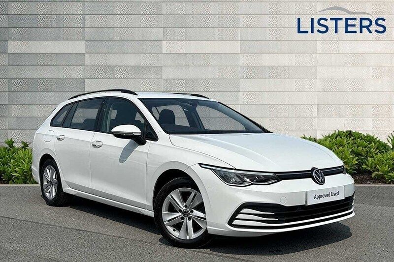 Pure white Used 2022 VW Golf VIII Life Estate | £19,490 (Fair price) - Image 1/4