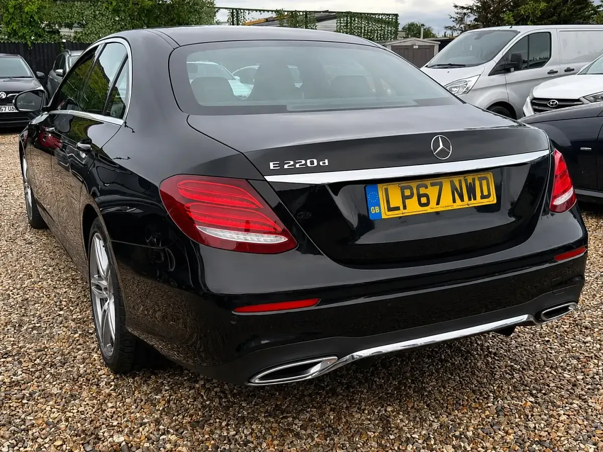 Used Mercedes E220 AMG line 194 HP (142 kW) 2018 Black Sedan