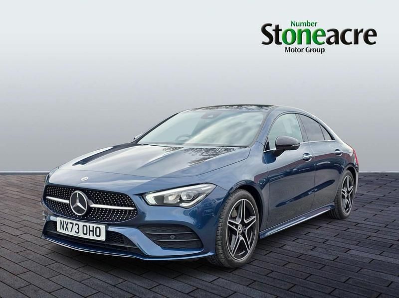 Used Mercedes CLA180 AMG Line Premium 136 HP (100 kW) 2023 Blue Sedan
