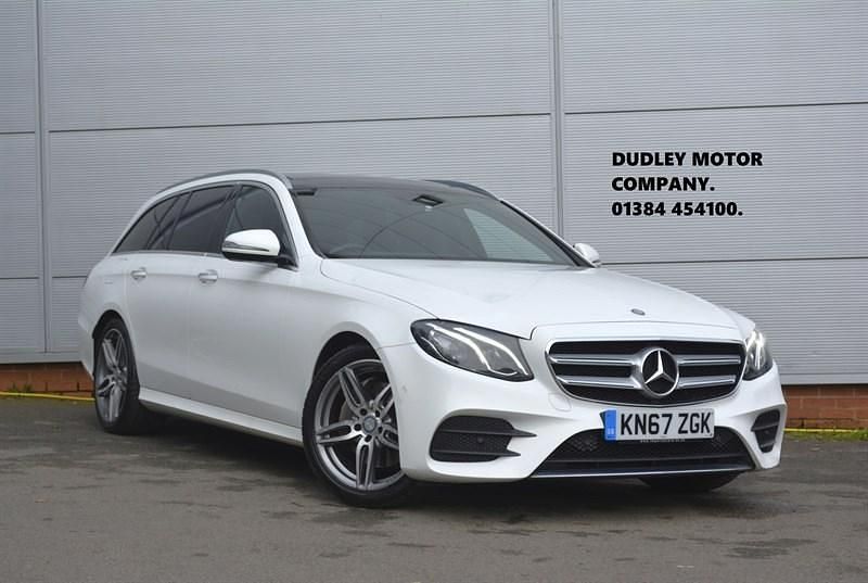 White Used 2017 Mercedes E220 AMG line Estate | £18,995 (A bit pricey) - Image 1/3