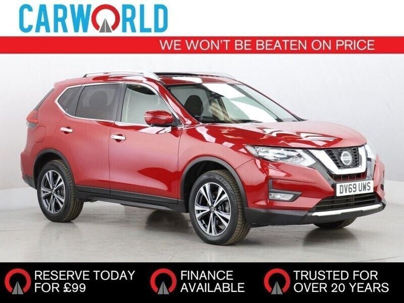 Red Used 2019 Nissan X-Trail N-Connecta SUV | £14,200 (Good price) - Image 1/3