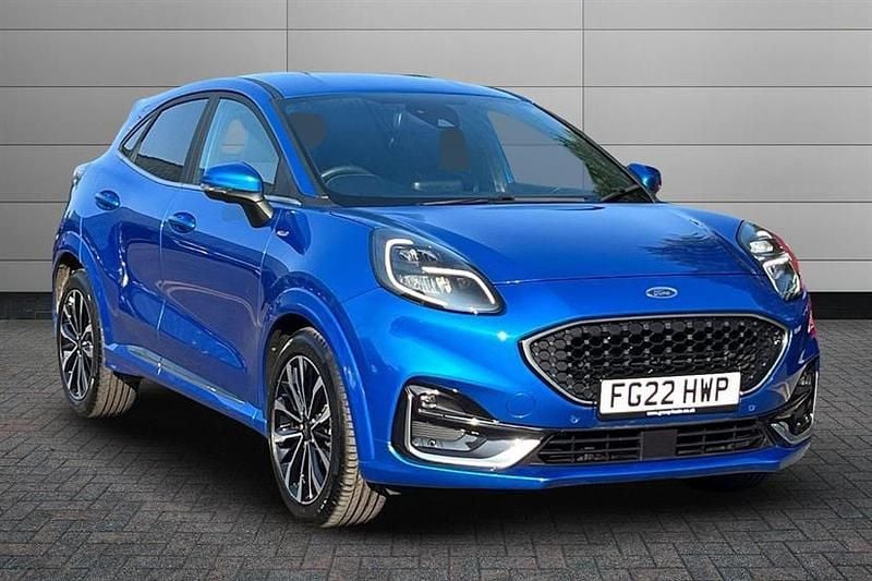 Desert island blue Used 2022 Ford Puma ST-Line Hatchback | £19,250 (Fair price) - Image 1/3