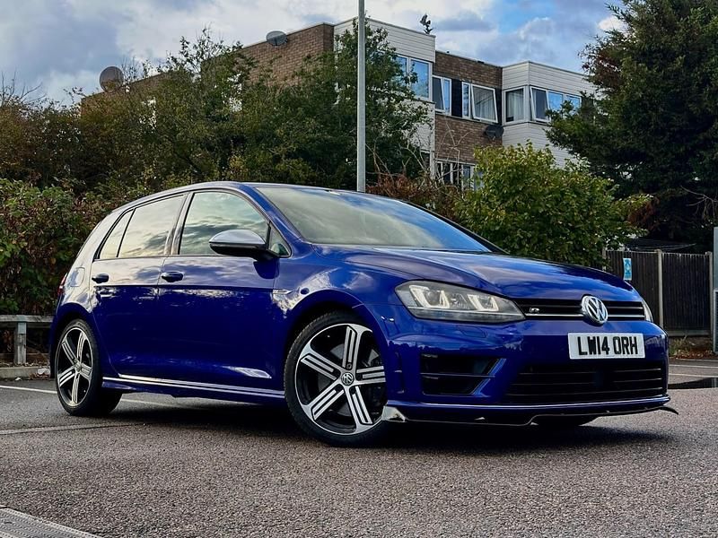 Used VW Golf VII R 2014 Blue Hatchback