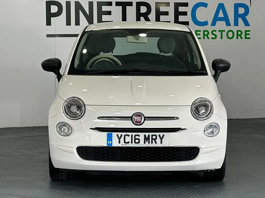 Used Fiat 500 Pop 69 HP (50 kW) 2016 White Hatchback