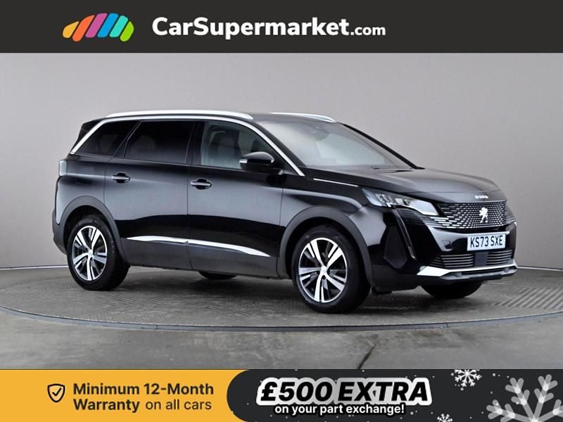 Black Used 2023 Peugeot 5008 Allure Hatchback | £19,897 (Fair price) - Image 1/3