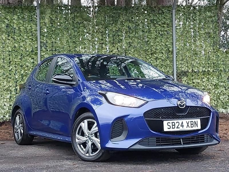 Blue Used 2024 Mazda 2 Exclusive-Line Hatchback | £16,498 (Fair price) - Image 1/4