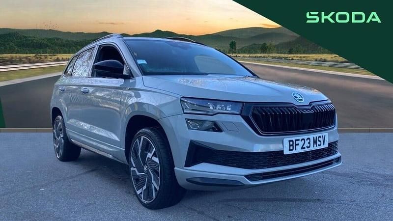 Grey Used 2023 Skoda Karoq SportLine SUV | £23,225 (Good price) - Image 1/3