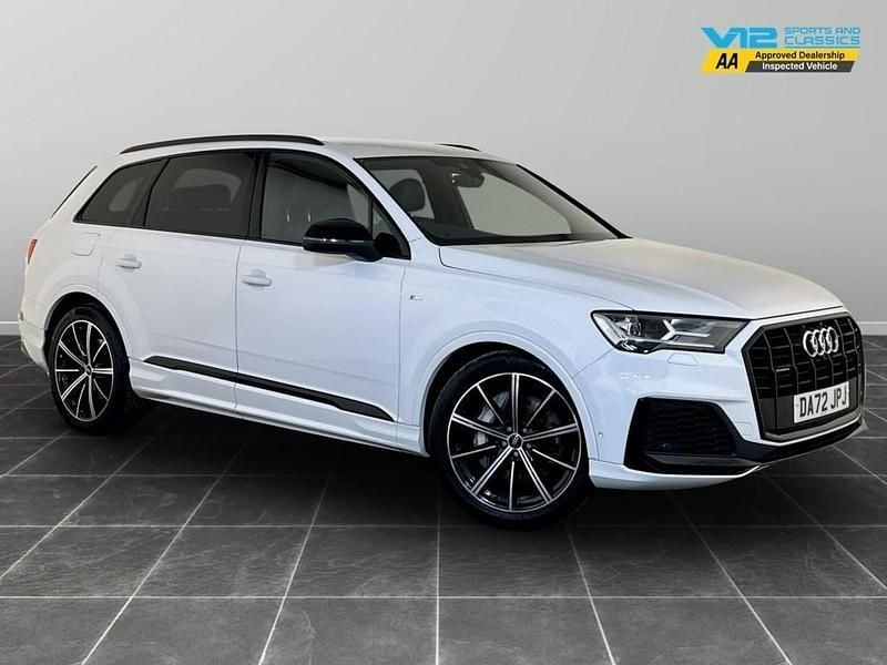 White Used 2022 Audi Q7 Black Edition SUV | £42,895 (Good price) - Image 1/2