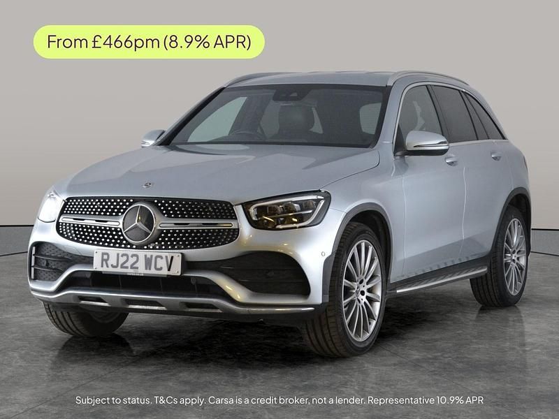 Silver Used 2022 Mercedes GLC220 AMG line SUV | £27,806 (Fair price) - Image 1/2