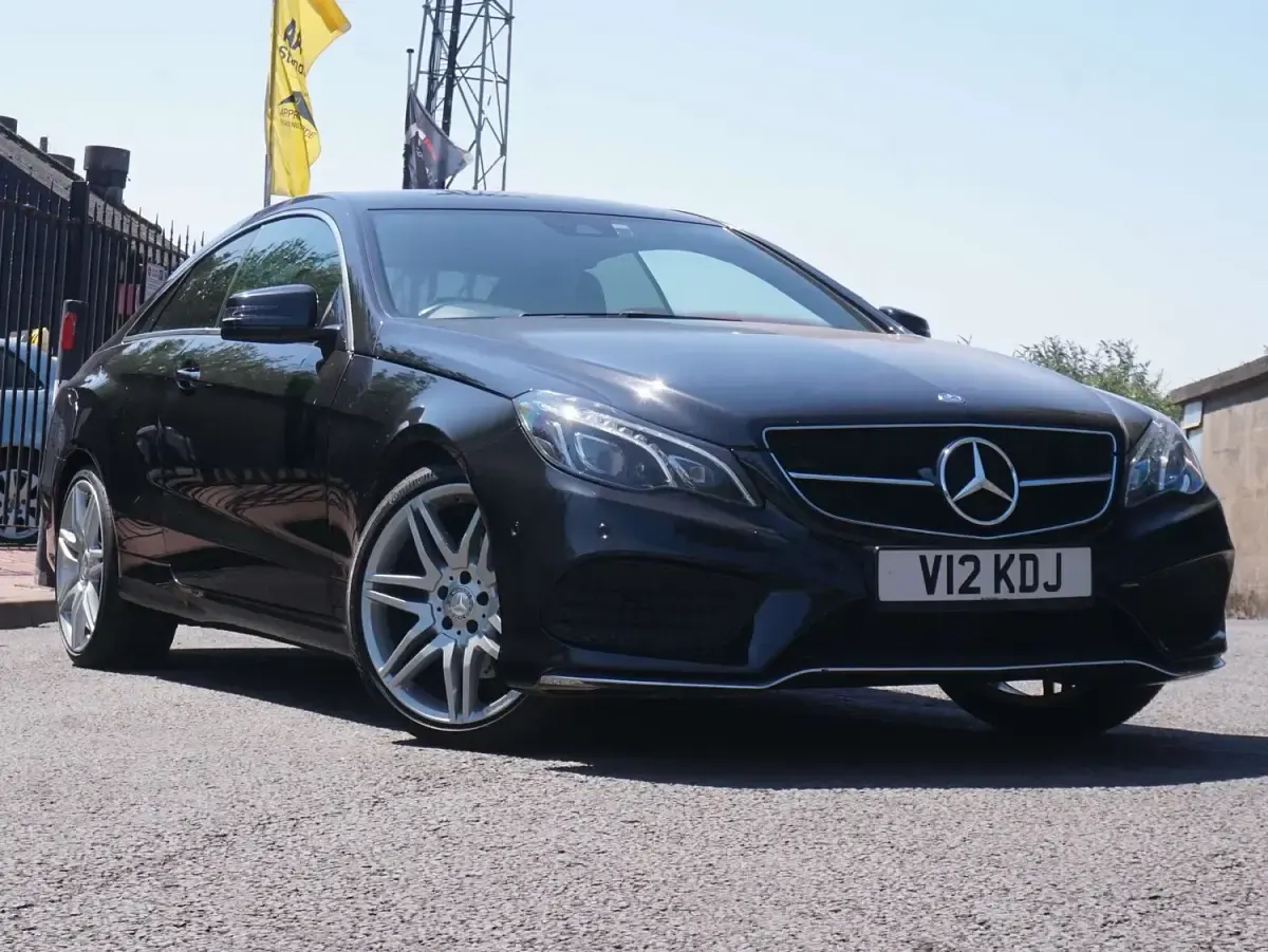 Used Mercedes E350 AMG line 2016 Black Coupe
