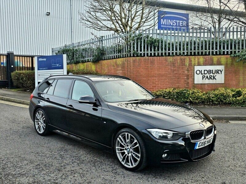 Black Used 2016 BMW 318 M Sport Estate | £7,495 (Good price) - Image 1/4