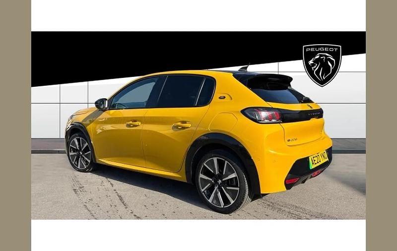 Used Peugeot e-208 GTi 100 kW (136 HP) 2020 Yellow Hatchback