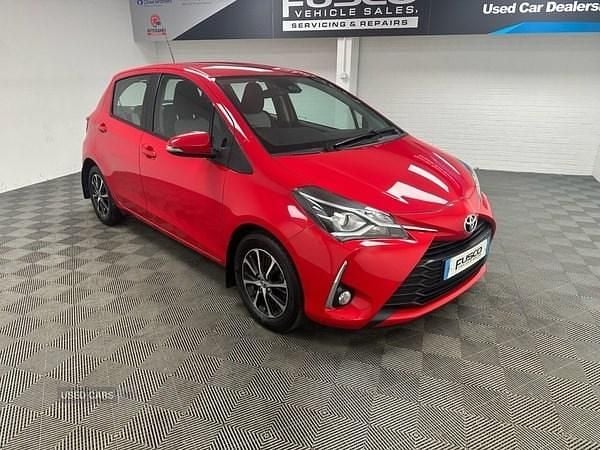 Red Used 2019 Toyota Yaris Hatchback | £10,250 (Fair price) - Image 1/4