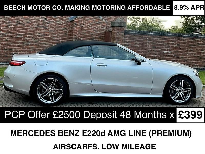 Silver Used 2020 Mercedes E220 AMG Line Premium Cabriolet | £25,990 (Fair price) - Image 1/3