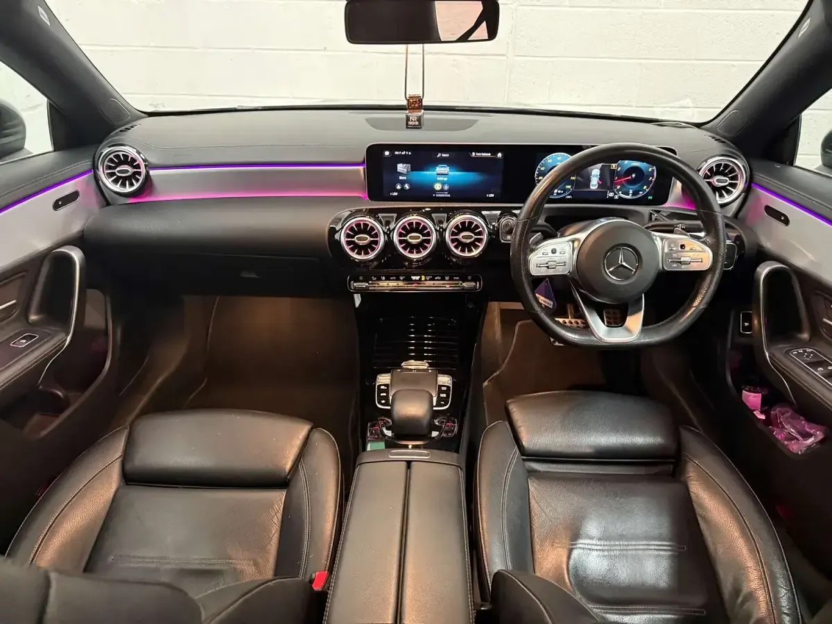 Used Mercedes CLA220 AMG Line Premium 190 HP (139 kW) 2019 Black Coupe