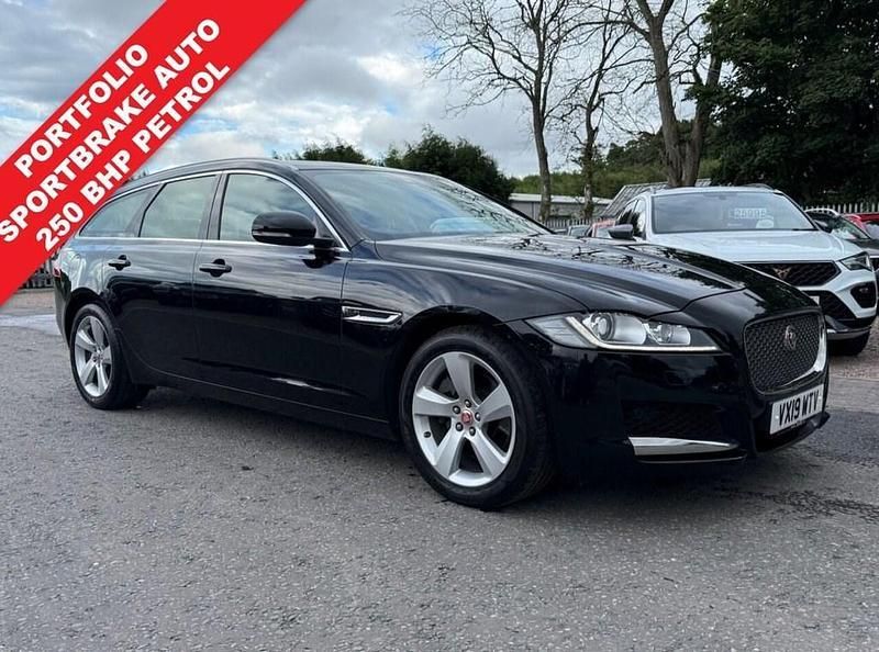 Black Used 2019 Jaguar XF Sportbrake Portfolio Estate | £15,995 (Fair price) - Image 1/4
