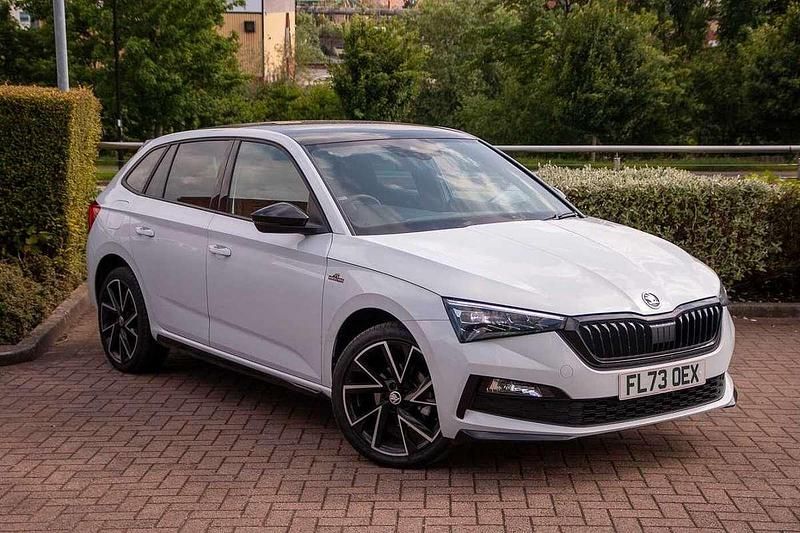 Moon white metallic Used 2023 Skoda Scala Monte Carlo Hatchback | £19,890 (Fair price) - Image 1/4