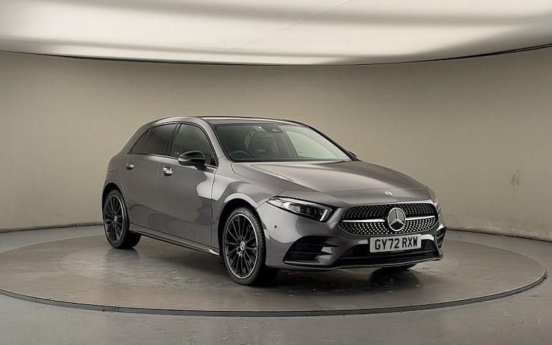 Mountain grey Used 2022 Mercedes A250 AMG line Hatchback | £24,350 (A bit pricey) - Image 1/4