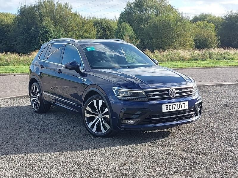 Blue Used 2017 VW Tiguan R-line SUV | £13,998 (Good price) - Image 1/4