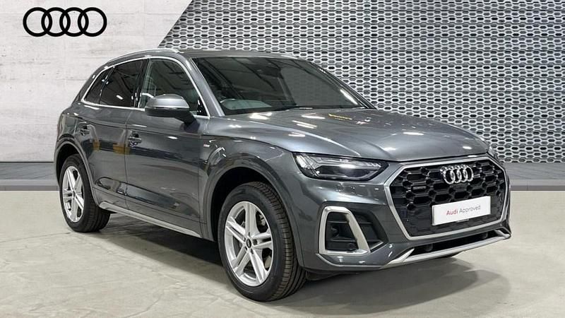 Grey Used 2021 Audi Q5 S-Line SUV | £31,369 (Fair price) - Image 1/4