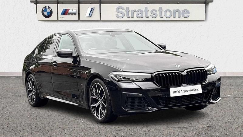 Black Used 2021 BMW 520 M Sport | £28,494 (Fair price) - Image 1/3