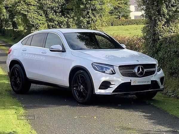 Used Mercedes GLC220 AMG line 2017 White Coupe