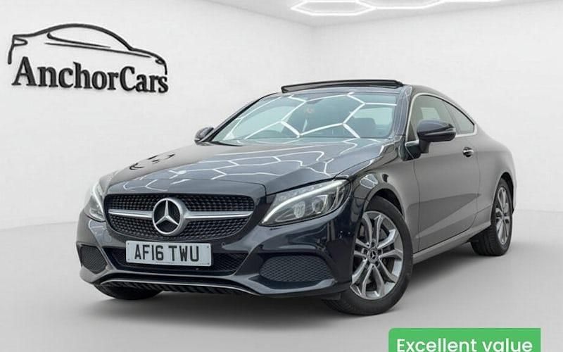 Used Mercedes C200 Premium 184 HP (135 kW) 2016 Black Coupe
