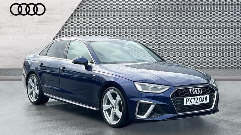 Used Audi A4 S-Line 150 HP (110 kW) 2023 Blue Sedan