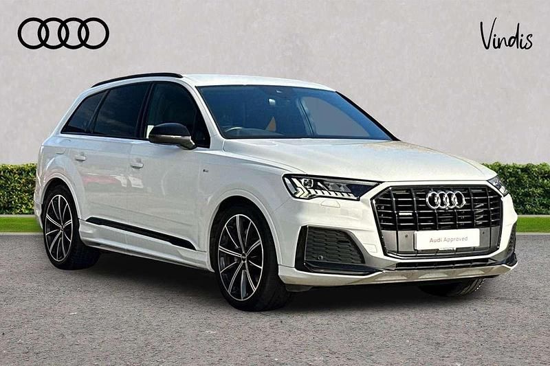 White Used 2020 Audi Q7 Black Edition SUV | £41,316 (Fair price) - Image 1/4