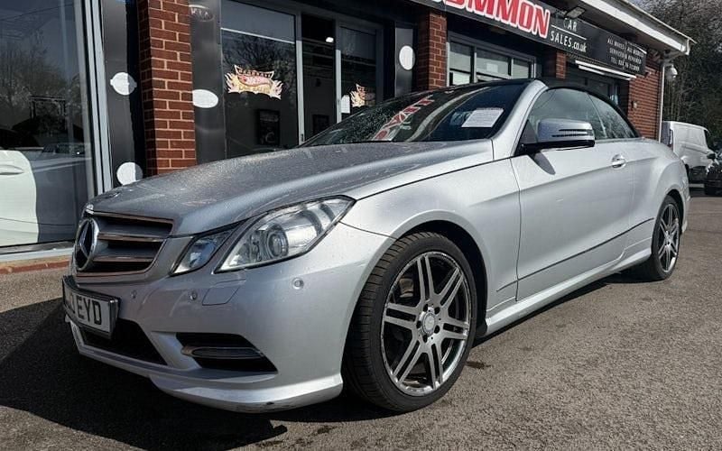 Used Mercedes E220 170 HP (125 kW) 2013 Silver Cabriolet