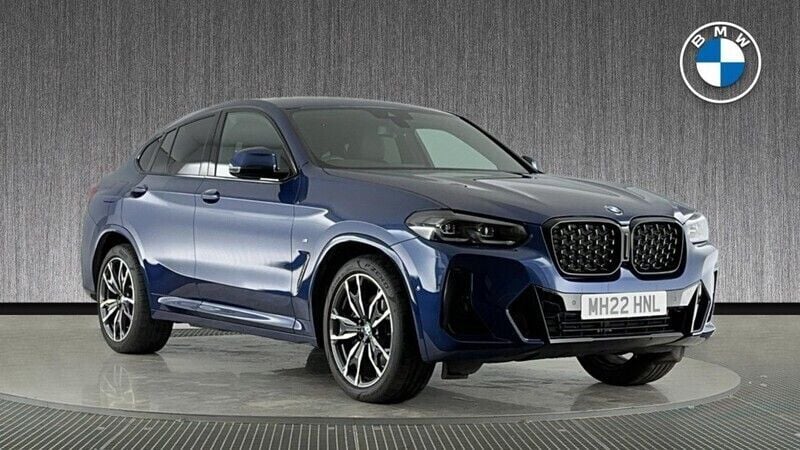 Blue Used 2022 BMW X4 M Sport SUV | £37,499 (Fair price) - Image 1/4