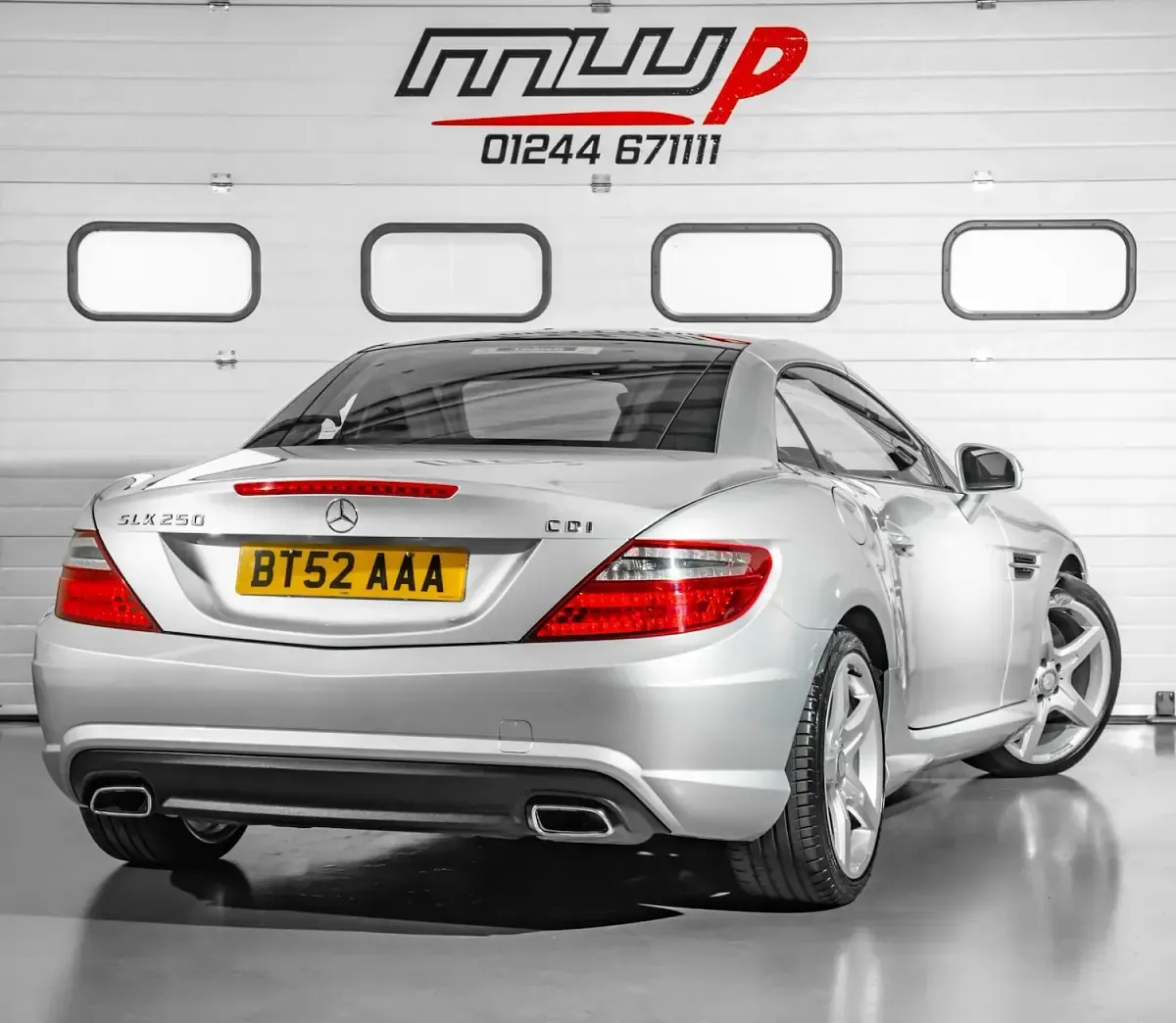 Used Mercedes SLK250 AMG 204 HP (150 kW) 2014 Silver Cabriolet