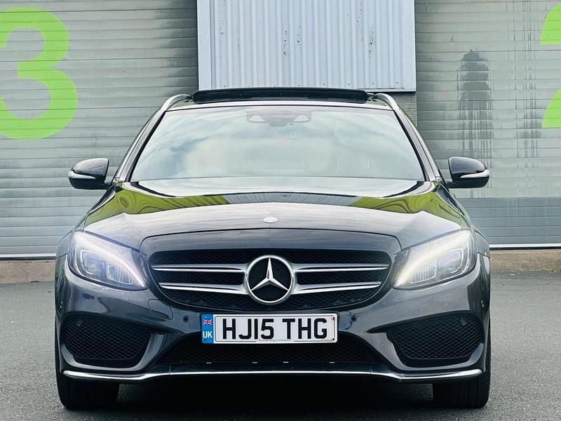 Used Mercedes C220 AMG Line Premium Plus 2015 Black Estate
