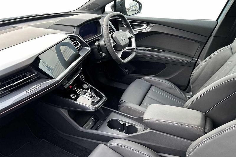 Used Audi Q4 e-tron Black Edition 250 kW (340 HP) 2025 Geyser blue, metallic SUV