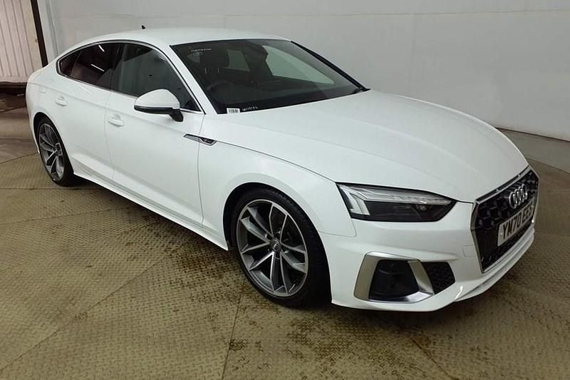 Used Audi A5 Sportback S-Line 150 HP (110 kW) 2020 White Hatchback