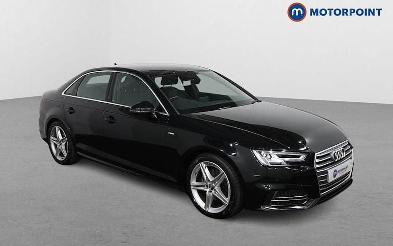 Black Used 2018 Audi A4 S-Line Sedan | £16,049 (Fair price) - Image 1/4