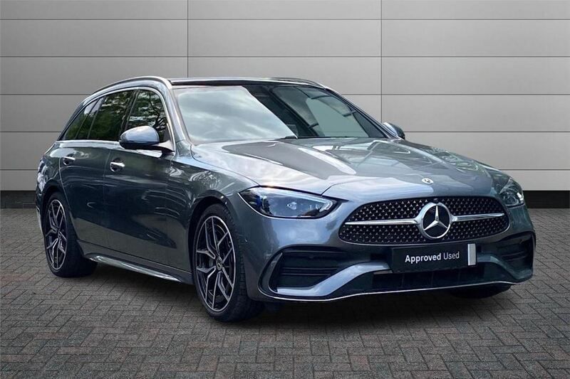 Grey Used 2024 Mercedes C220 AMG Line Premium Estate | £40,195 - Image 1/4