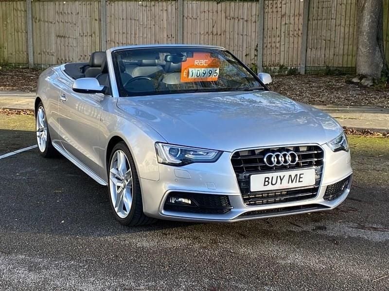 Silver Used 2016 Audi A5 Cabriolet S-Line Cabriolet | £10,995 (Fair price) - Image 1/4