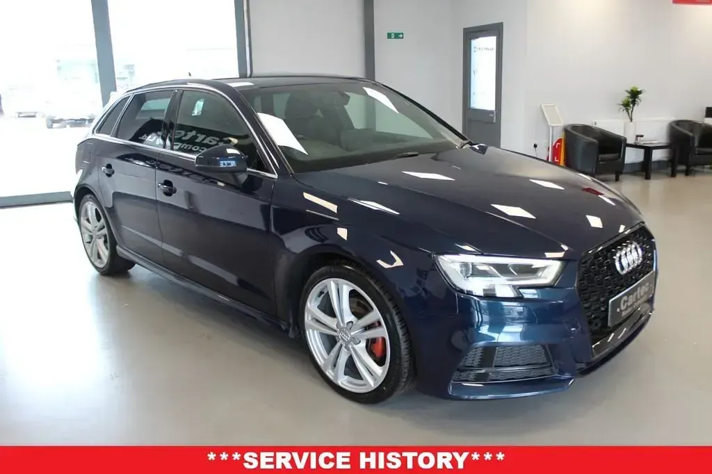 Used Audi A3 Sportback S-Line 116 HP (85 kW) 2018 Blue Hatchback