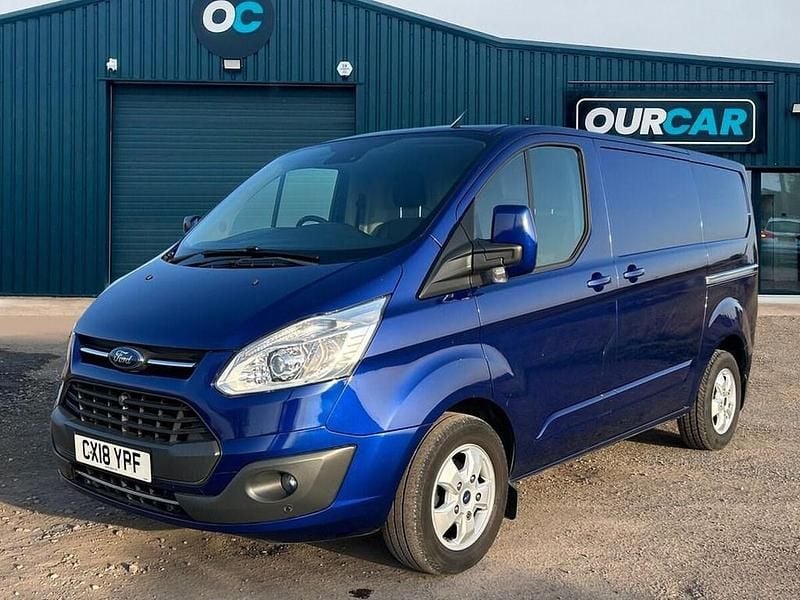 Used Ford Transit Custom Limited 130 HP (95 kW) 2018 Blue Van