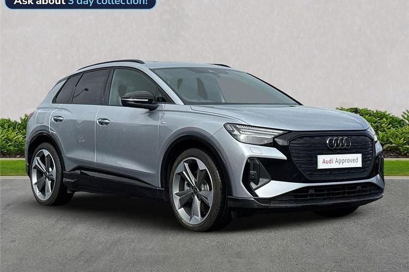 Silver Used 2023 Audi Q4 e-tron Black Edition SUV | £38,173 (A bit pricey) - Image 1/4